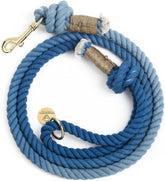 Blue Ombre Handmade Rope Leashes for Dogs Rope Dog Leash Rope Cute Dog Leash Braided Dog Leash Cotton Rope Leash for Medium Dogs Large Dogs 5FT Organic Cotton